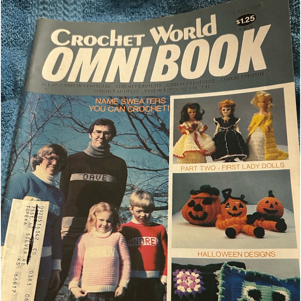 Vintage Crochet World OmnibookMagazine Fall 1980